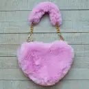 Furry Heart Purse